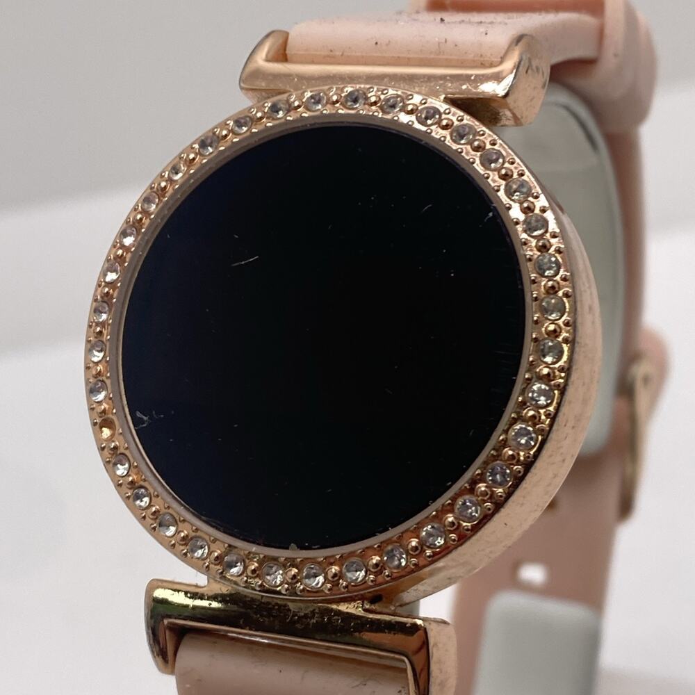 Accutime Womens Rhinestone Watch New Battery Works